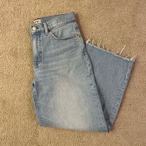 MADEWELL perfect vintage wide leg crop jean